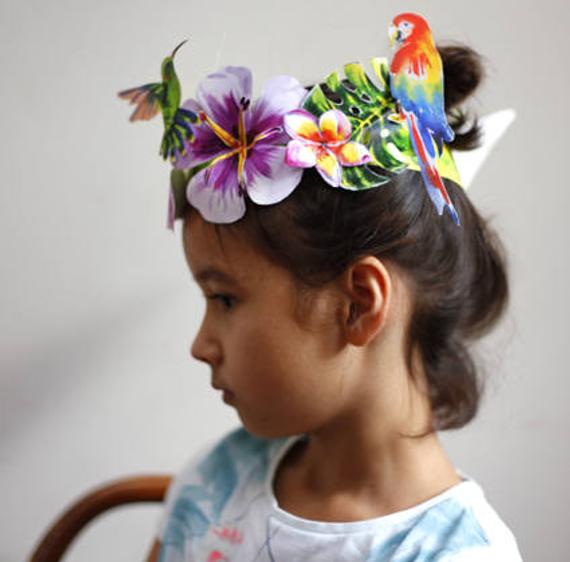 Flower crown PRINTABLE DIY flower crown Flower headband | Etsy