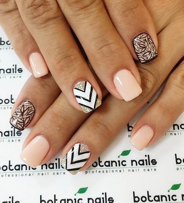 40 Nude Color Nail Art Ideas | Art and Design