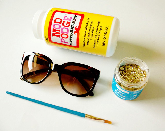 DIY glitter sunglasses tutorial - see kate sew