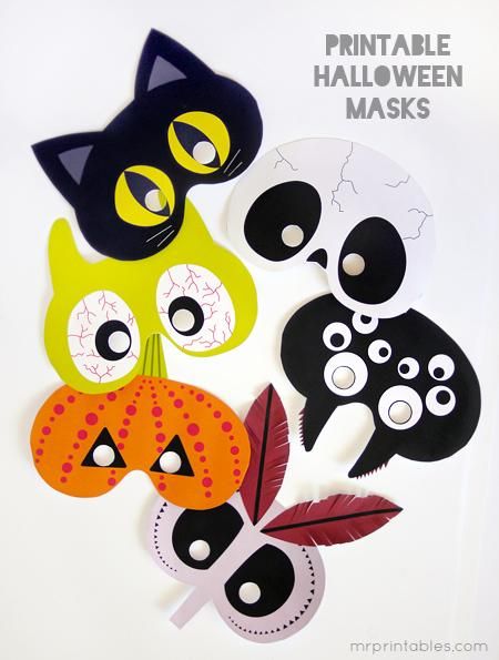 DIY Halloween DIY Costumes: Printable Halloween Masks | FESTIVE FALL