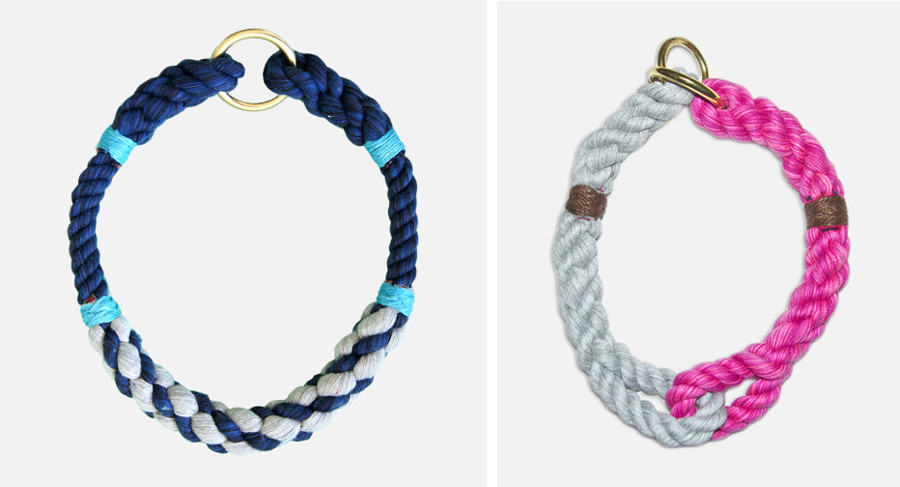 Modern Handmade Rope Collars and Leashes by Lasso - Dog Milk