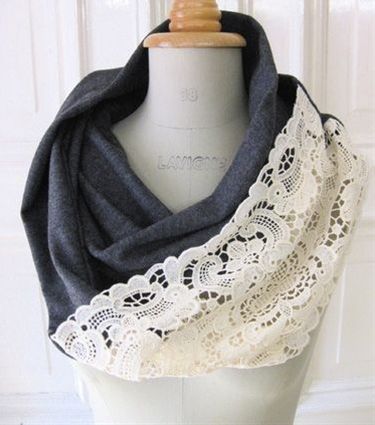 DIY Infinity Lace Scarf