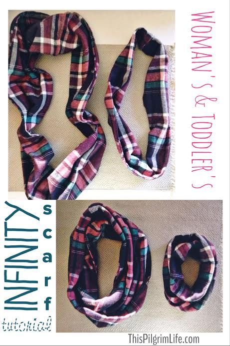 Flannel Infinity Scarf | Sewn Stuff | Sewing, Sewing Projects