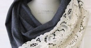 DIY Lace Infinity Scarf | Infinity, Scarves and Craft