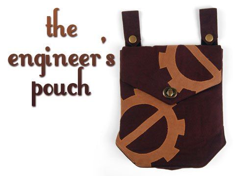 Free Tutorial: A handy belt pouch with a steampunk twist! #diy