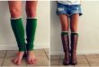 DIY Leg Warmers - no sew, from socks, from sweaters, for boots