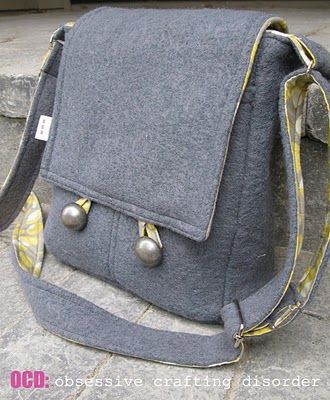 Messenger bag or mini-Messenger bag | Sewing | Sewing, Messenger bag