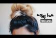 DIY: The PERFECT MESSY BUN in seconds! - YouTube