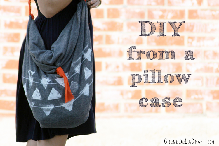 DIY: No-Sew Tote Bag From A Pillowcase