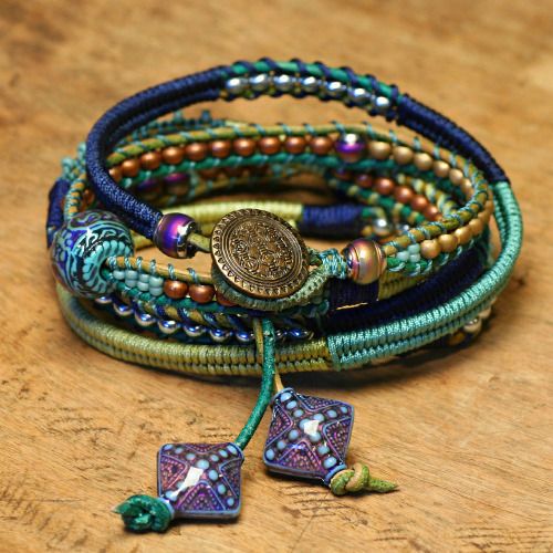 DIY Exotic Beaded Wrap Bracelet Tutorial from Beadshop.What makes