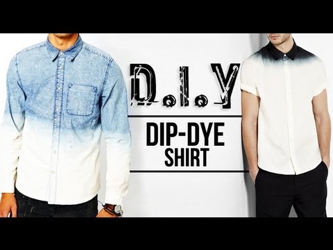 HOW TO: DIP-DYE (OMBRÉ) SHIRT ○ D.I.Y TUTORIAL | JAIRWOO - YouTube
