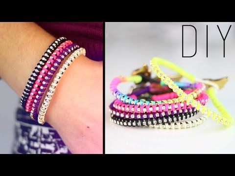 DIY : Rhinestone wrap bracelet - bracelet strass / friendship