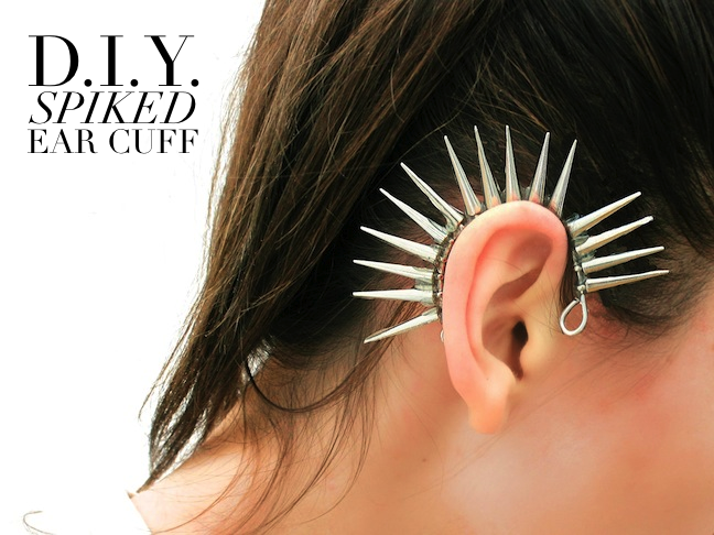 sorelle in style: d.i.y. spiked ear cuff