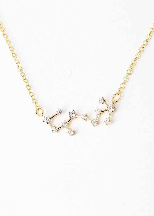 Scorpio Constellation Zodiac Necklace - As seen in Real Simple