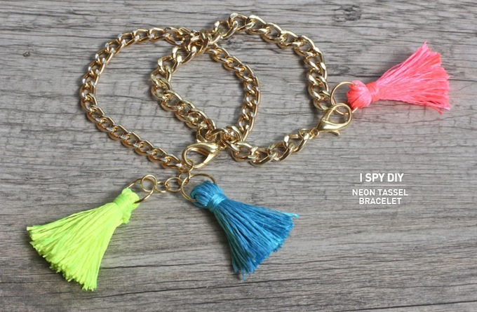 MY DIY | Neon Tassel Bracelets
