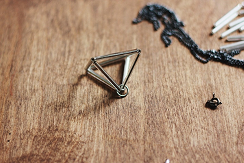 Picture Of DIY Triangle Prism Necklace 5