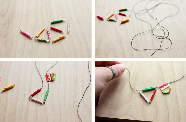 DIY Triangle Prism Necklace | Craft
