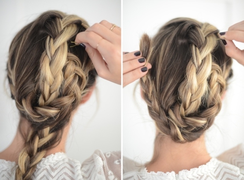Picture Of cute and relaxed diy triple braid to try 5