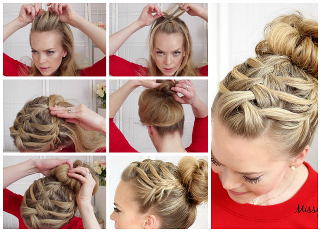 Triple French Braid with Double Waterfall Hairstyle - AllDayChic
