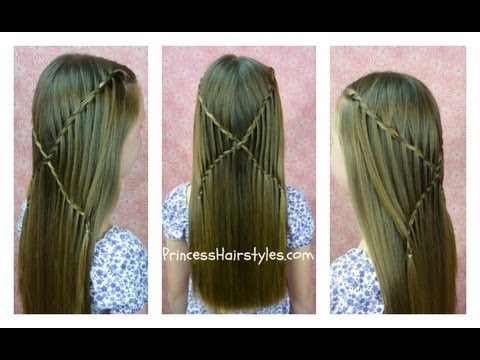 How to do Criss Cross Waterfall Twist Braid Hairstyles step by step