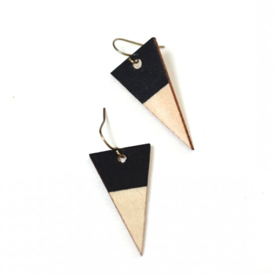 diy wood veneer earrings | craftgawker