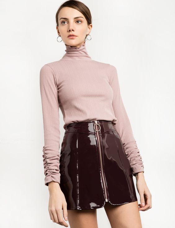 Pin by James Nash on Clothes | Skirts, Zipper, Leather Skirt