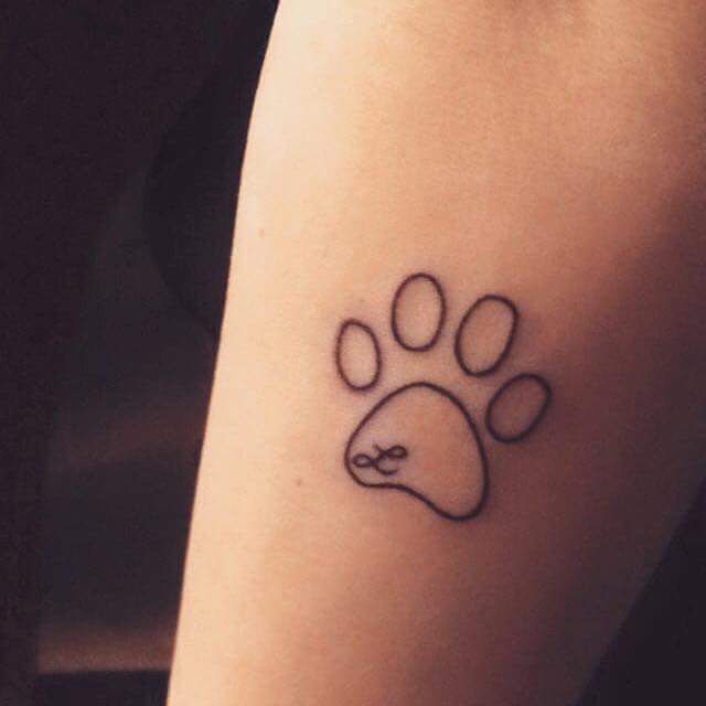 Dog memorial tattoo | Style | Tattoos, Dog tattoos, Small tattoos