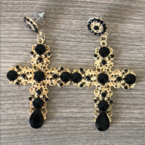 Jewelry | New Baroque Dolce Gabbana Inspired Cross Earring | Poshmark