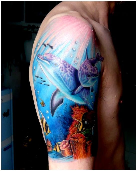40+ Stunning Dolphin Tattoo Designs and Ideas | tatts | Pinterest