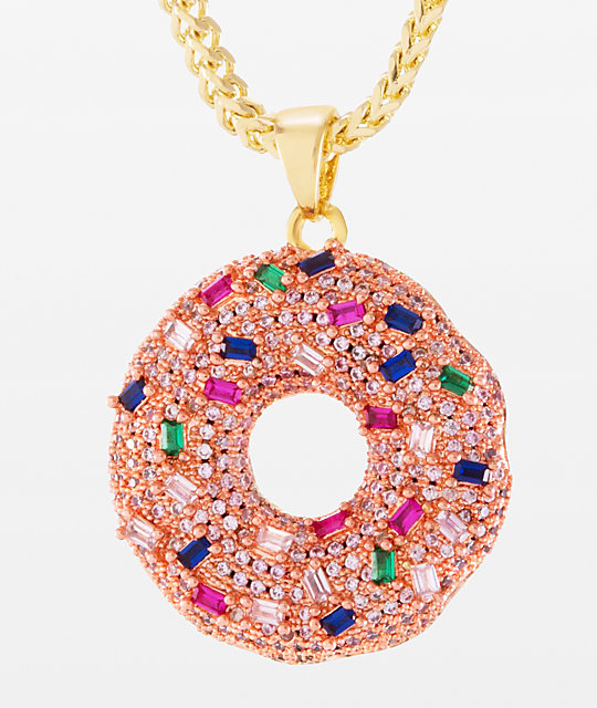 King Ice Donut Pendant Necklace | Zumiez