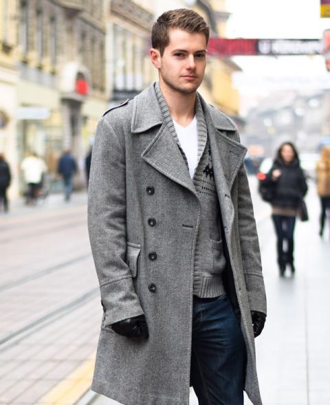 Double-Breasted Coat Outfits For Men