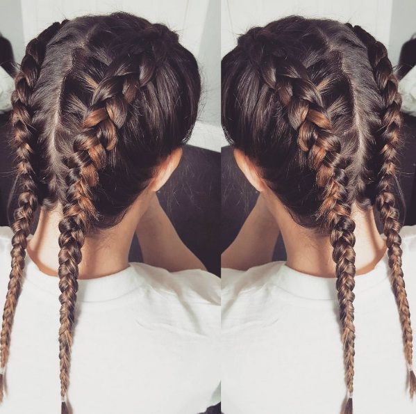 Double Dutch Braids- The Sexy New Spin On Classic Pigtails