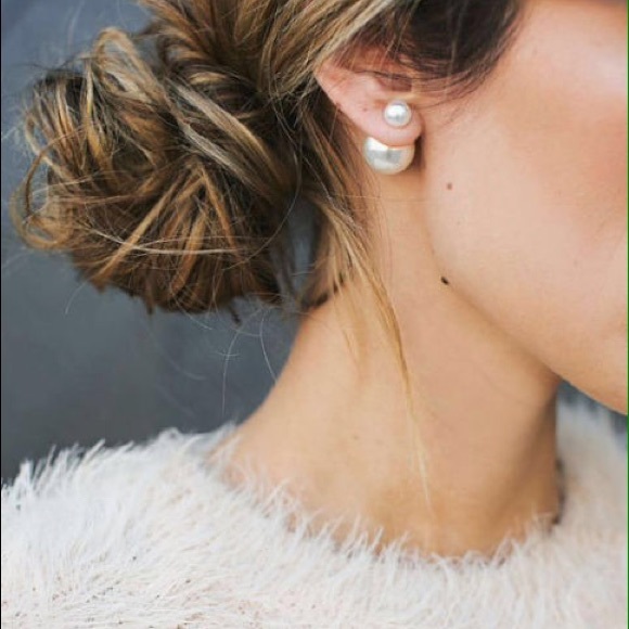 Jewelry | Double Pearl Earrings Dior Style Mise En Tribal | Poshmark