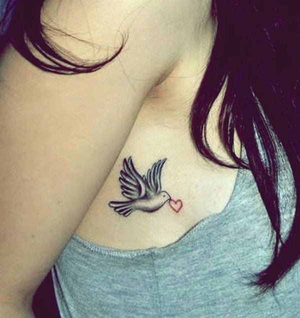 55 Peaceful Dove Tattoos | Bird tattoos | Tattoos, Dove tattoos