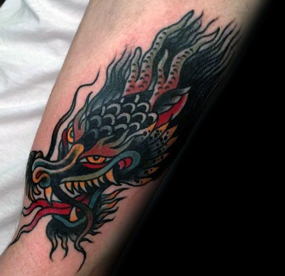 50 Small Dragon Tattoos For Men - Fire-Breathing Design Ideas