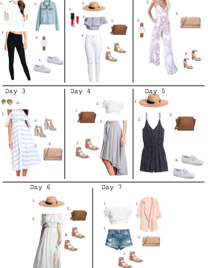 PACKING GUIDE: WHAT TO WEAR TO A SUMMER VACATION u2013 Life in Trends