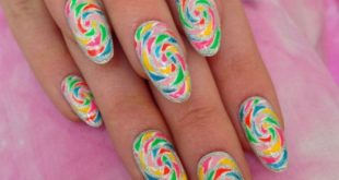 Easy DIY Candy Swirls Nail Art - Styleoholic
