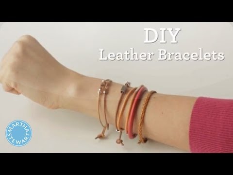 DIY Bohemian Leather Bracelet - Martha Stewart - YouTube