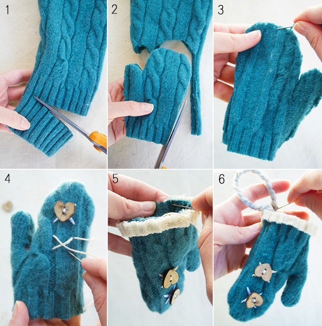 DIY Mittens from Old Sweaters | BeesDIY.com