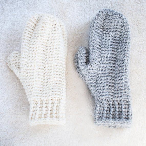 Mitten Pattern / Womens Winter Mittens Crochet Pattern / DIY Mittens