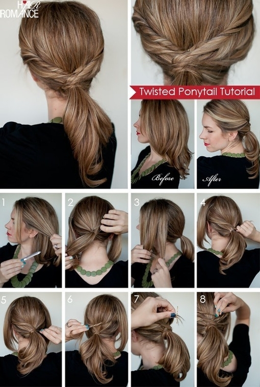 DIY Twisted Ponytail Pictures, Photos, and Images for Facebook