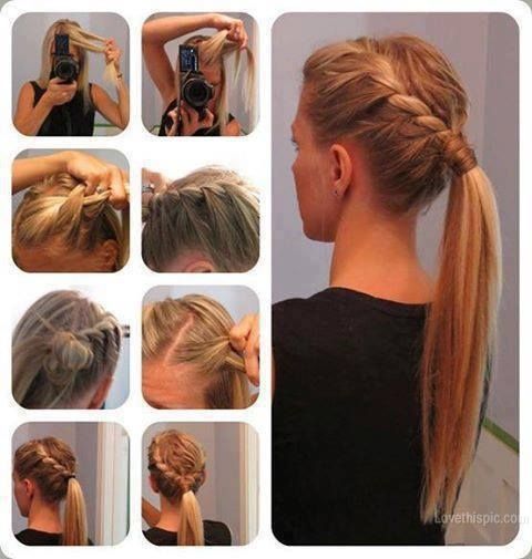 Diy braid ponytail | Hair Tutorials & Ideas | Hair styles, Hair