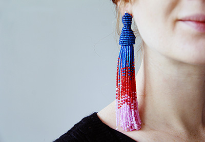 How to Make Oscar de la Renta Inspired Tassel Earrings