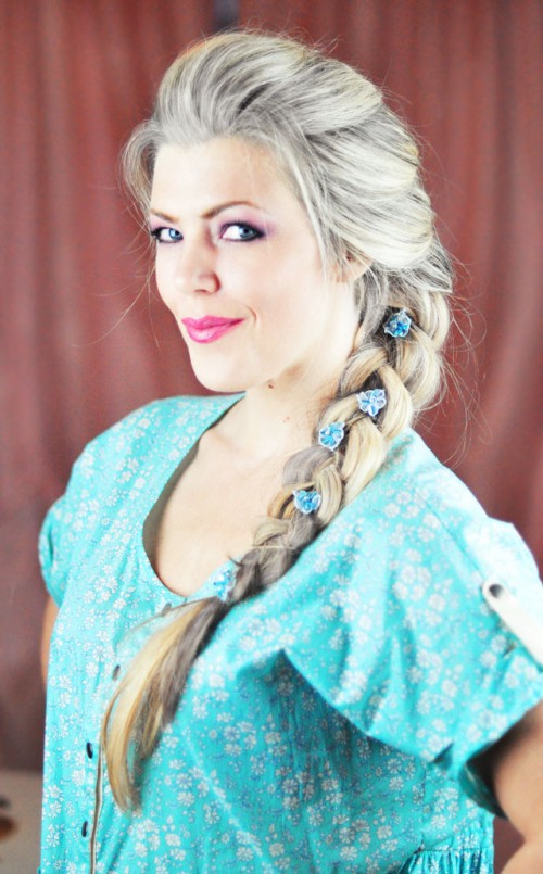DIY Elsa French Braid Hairstyle From Frozen - Styleoholic