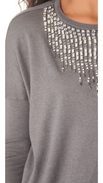 Embellished Sweater | sweater ideas | Sweaters, Haute hippie, Fashion