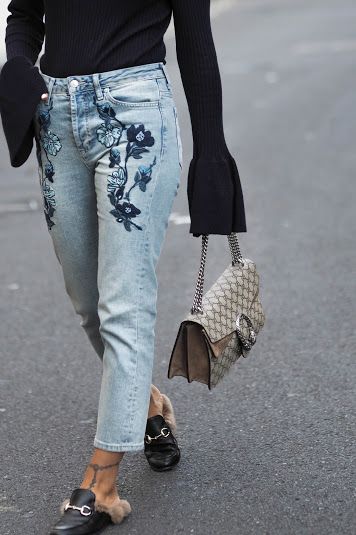 TWO WAYS TO WEAR EMBROIDERED JEANS - A FASHION FIX // UK FASHION AND