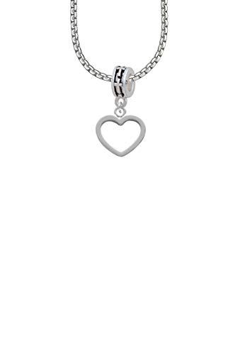 Amazon.com: Outline Heart Cross Bead Necklace: Jewelry