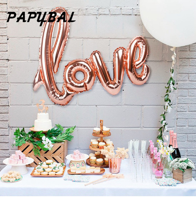 Love Balloon Foil Wedding Engagement Party Decorations Bride To Be