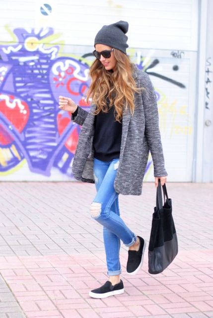 24 Fall And Winter Outfit Ideas With Beanies - Styleoholic