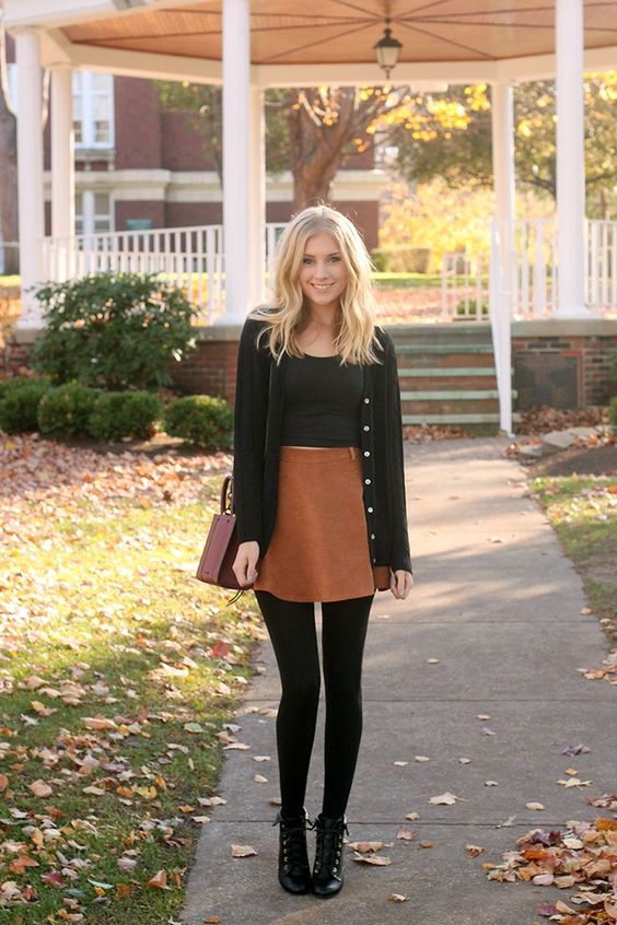 Picture Of fall business casual look for a girl